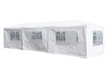 Partytelt 3 x 9 m inkl. sidevegger med kirkevindu